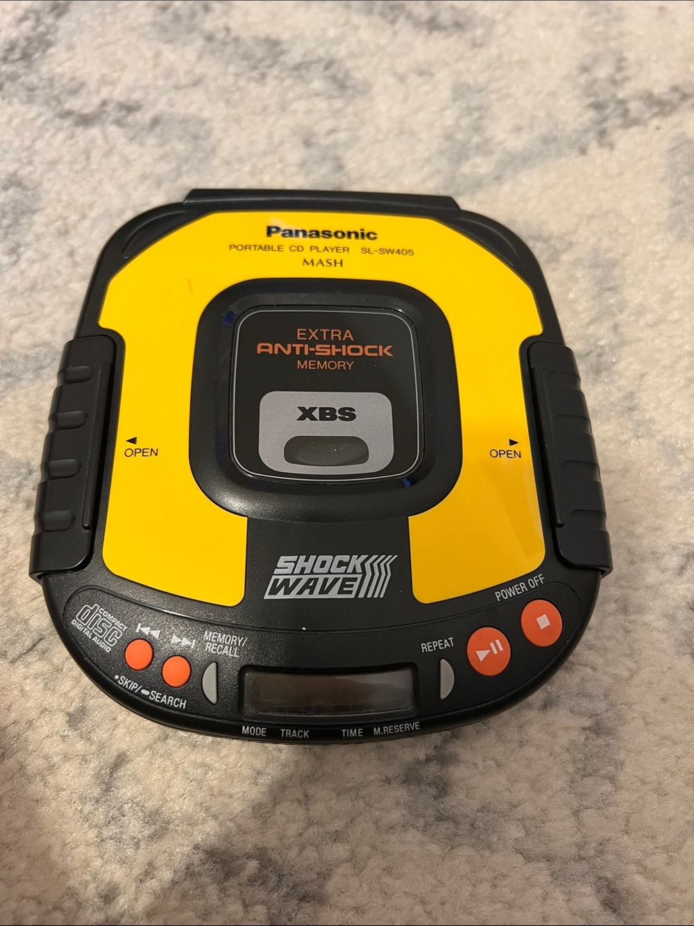 Panasonic Portable CD Player in Yellow and Black